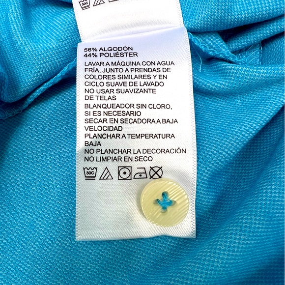 TOMMY BAHAMA POLO SHIRT, "BLUE CRUSH (SKY BLUE) COLOR  SIZE LARGE MEDIUM (M) - Picture 15 of 15